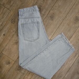Bershka Light Blue 90s Wide Jeans